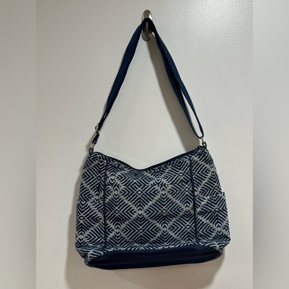 Thirty-One Carry All Blue Diamond Print Initial (A) - Picture 2 of 5